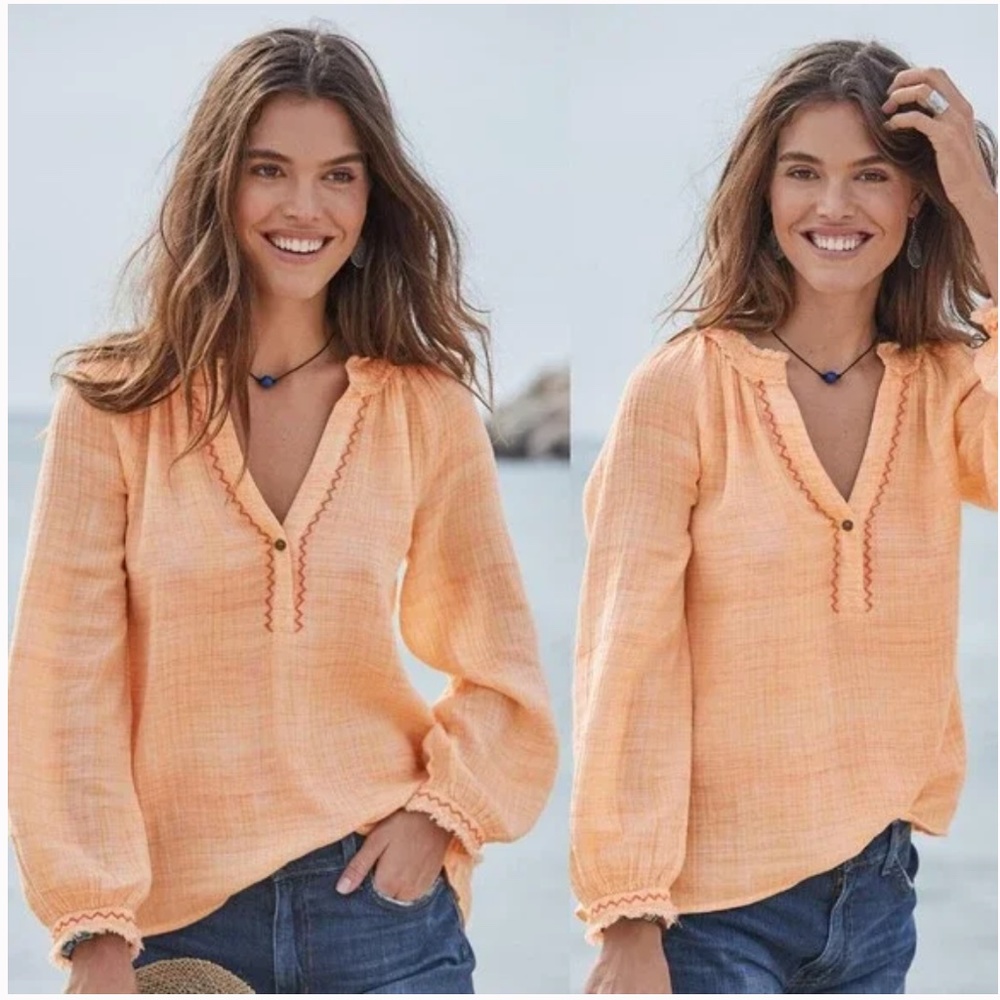Sundance "Gentle Breeze" Cotton Gauze Top